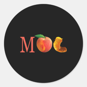 Sticker Rond Destituer Trump - M Peach The Orange Anti Trump