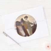 Sticker Rond Détail d'Ange, Élie dans le désert (Enveloppe)