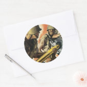 Sticker Rond Détail de la tumeur (Enveloppe)