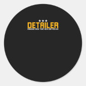 Sticker Rond Détaillant auto Nouveau Sentiment de voiture (Devant)