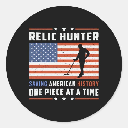 Sticker Rond Détecteur de métaux Détecteur Idée cadeau (Devant)