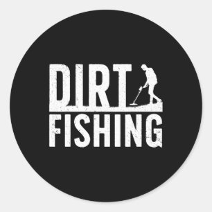 Sticker Rond Détection de métaux cool pour hommes femmes Détect