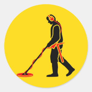 Sticker Rond Détection des métaux