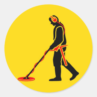 Sticker Rond Détection des métaux