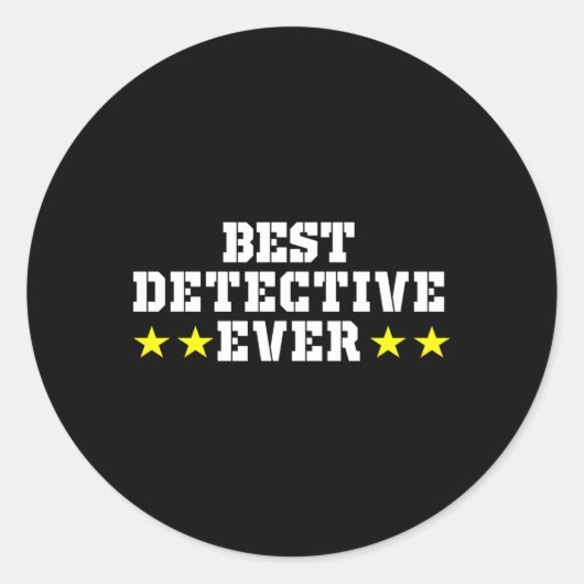 Sticker Rond Détective privée Équipe d'espionnage Crime Spyi (Devant)
