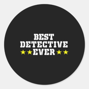 Sticker Rond Détective privée Équipe d'espionnage Crime Spyi