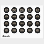 Sticker Rond Détectoriste Détecteur Métal Détection Idée Cadeau (Feuille)
