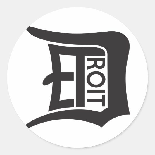 Sticker Rond Détroit D (Devant)