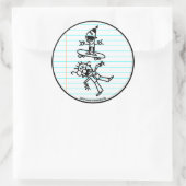 Sticker Rond Détruire (Sac)