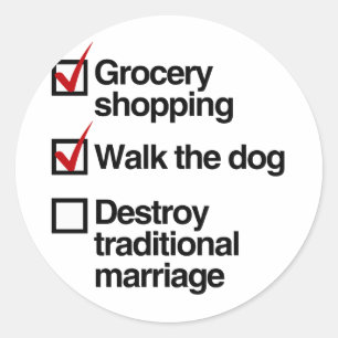 Sticker Rond DÉTRUIRE LE MARIAGE TRADITIONNEL.png