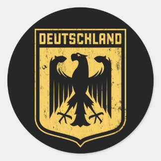 Sticker Rond Deutschland Eagle - Armoiries allemandes