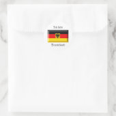 Sticker Rond Deutschland Flag Gem (Sac)