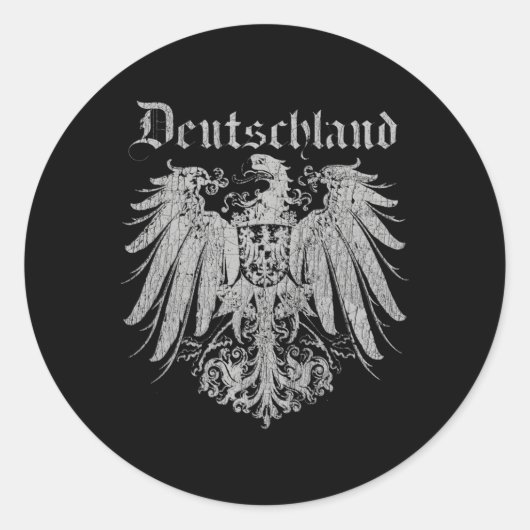 Sticker Rond Deutschland Gers Prussie Gery (Devant)