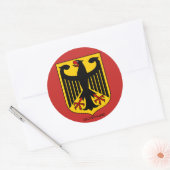 Sticker Rond Deutschland Wappen Großer Aufkleber (Enveloppe)