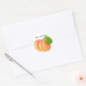 Sticker Rond Deux abricots (Enveloppe)