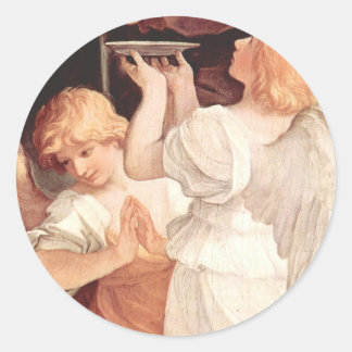 Sticker Rond Deux Anges, Guido Reni Christian Art Baroque