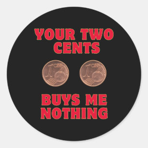 Sticker Rond Deux cents