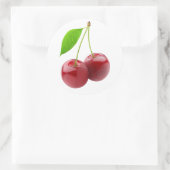 Sticker Rond Deux cerises douces (Sac)