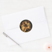 Sticker Rond Deux Cherubs Lecture par Rosso Fiorentino, Angels (Enveloppe)