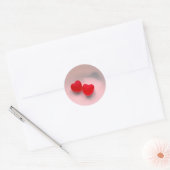 Sticker Rond Deux coeurs (Enveloppe)