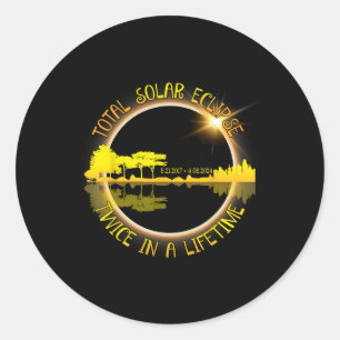 Sticker Rond Deux Fois Dans Une Vie Amusante Total Éclipse Sola