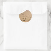 Sticker Rond Deux Hearts (Sac)