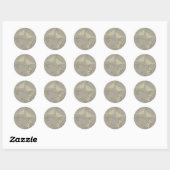 Sticker Rond Deux Inséparables ~ (Feuille)