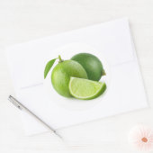 Sticker Rond Deux limes frais (Enveloppe)