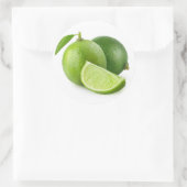 Sticker Rond Deux limes frais (Sac)