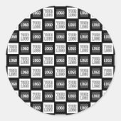 Sticker Rond Deux logos ou images Motif répétitif (Devant)