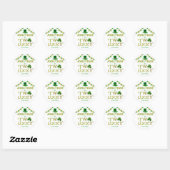 Sticker Rond Deux Lucky St. Patrick's Day 2e anniversaire (Feuille)