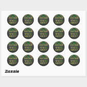 Sticker Rond Deux Lucky St. Patrick's Day 2e anniversaire (Feuille)