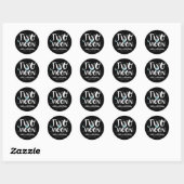 Sticker Rond DEUX LUNE Rocket Ship Space 2e fête d'anniversaire (Feuille)