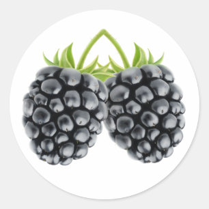 Sticker Rond Deux mûres