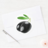 Sticker Rond Deux olives noires (Enveloppe)