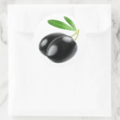 Sticker Rond Deux olives noires (Sac)