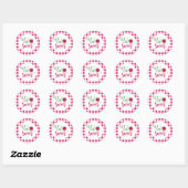 Sticker Rond Deux pastèque sucrée 2e anniversaire (Feuille)