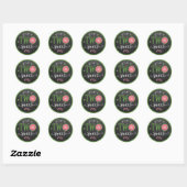 Sticker Rond Deux Pastèques Douces 2ème Anniversaire (Feuille)