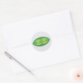 Sticker Rond Deux petits pois dans un pois (Enveloppe)