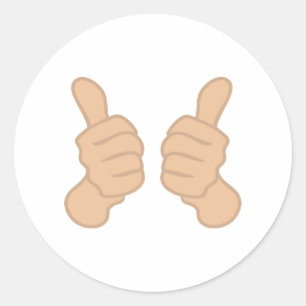 Sticker Rond Deux pouces