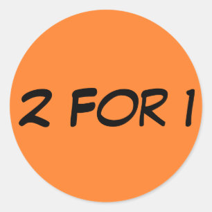 Sticker Rond Deux pour un