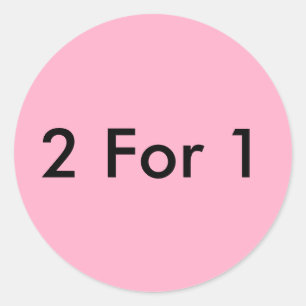 Sticker Rond Deux pour un