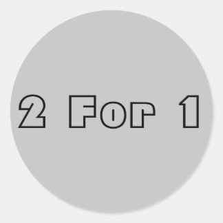 Sticker Rond Deux pour un