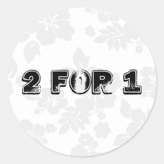Sticker Rond Deux pour un (Devant)