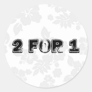 Sticker Rond Deux pour un