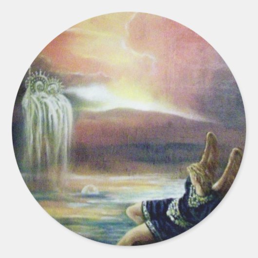 STICKER ROND DEUX SAINT JOHN ET FALLEN ANGEL (Devant)