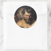 Sticker Rond Deux Satyres (Sac)
