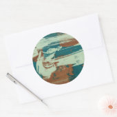 Sticker Rond Deux vers le nord (Enveloppe)