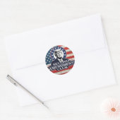 Sticker Rond Deuxième amendement de Trump (Enveloppe)