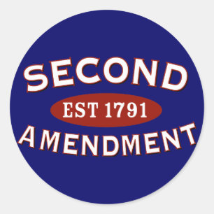 Sticker Rond Deuxième Amendement Est. 1791